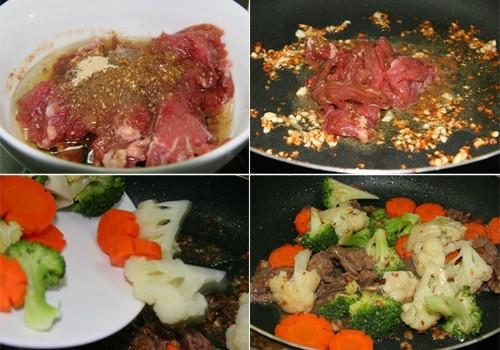 Bông cải xào thịt bò