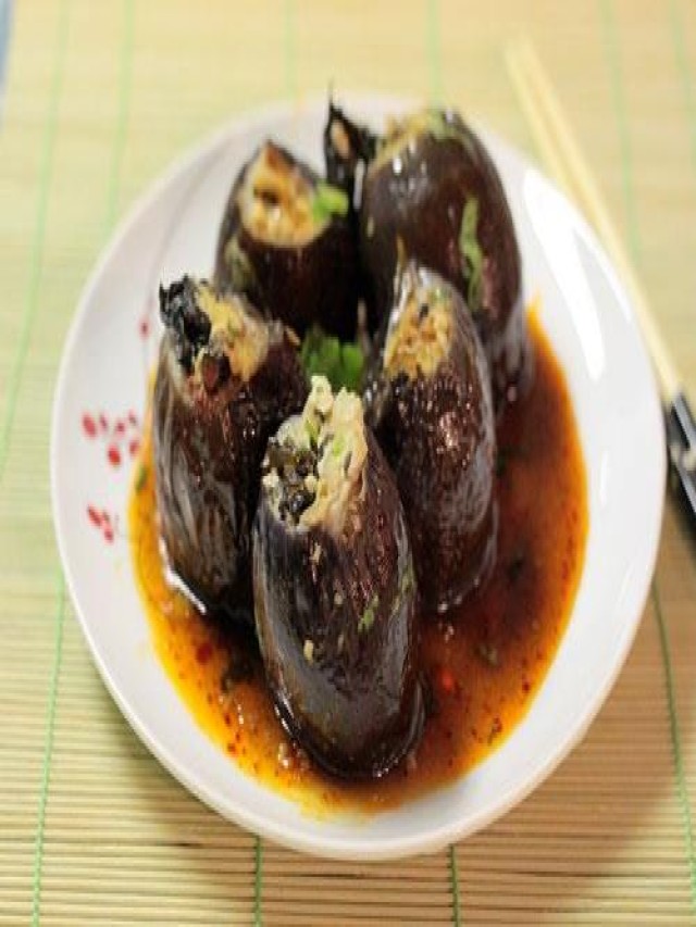 Cà tím nhồi đậu phụ