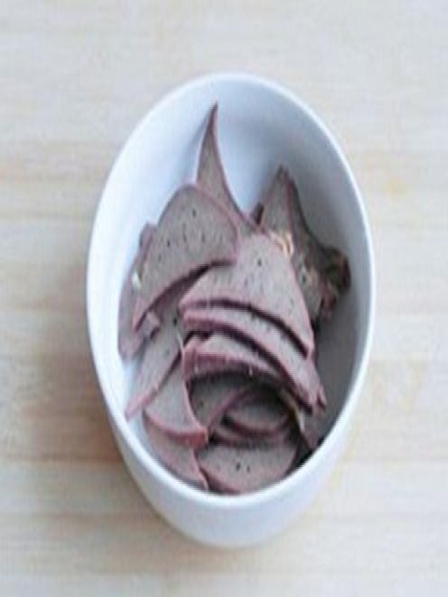 Gan heo trộn ngon lạ