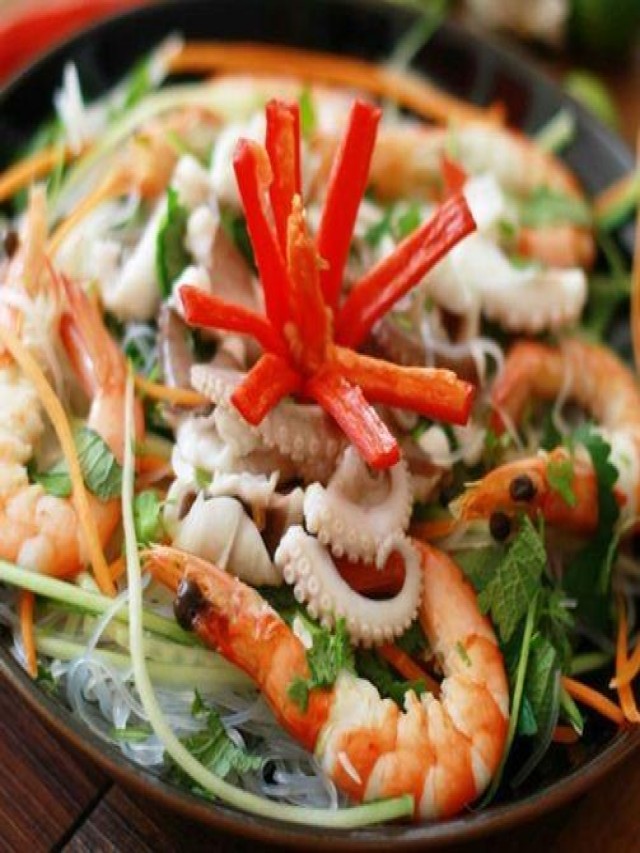 Món ngon cuối tuần: Miến trộn hải sản