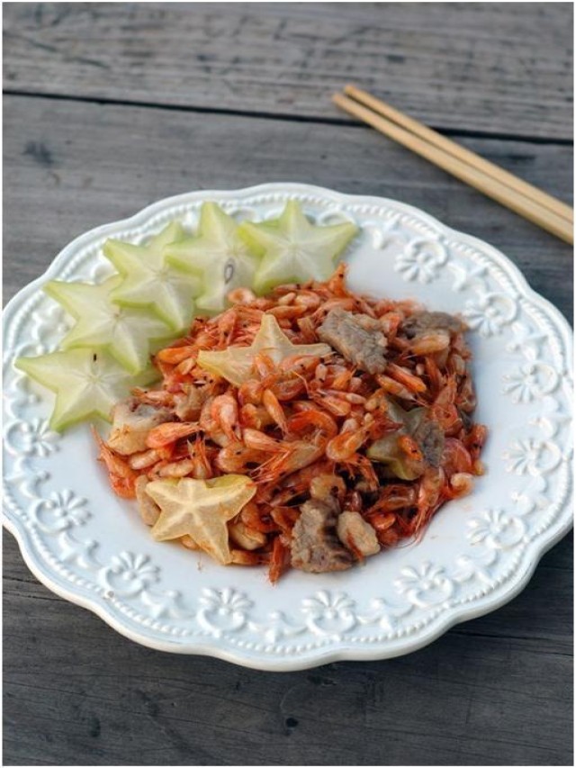Tép rang khế chua ngon cơm cho bữa tối