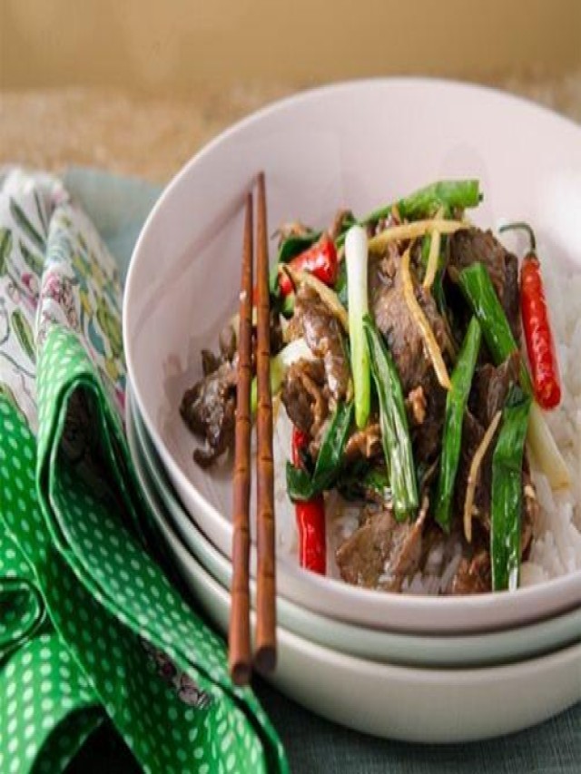 Thơm ngất ngây thịt bò xào gừng